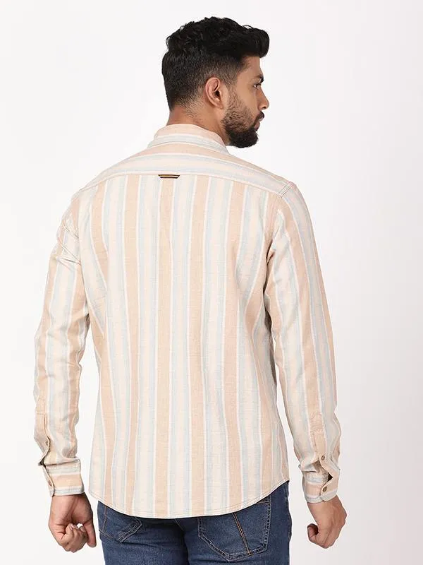 Men Striped Full Sleeve Cotton Shirt