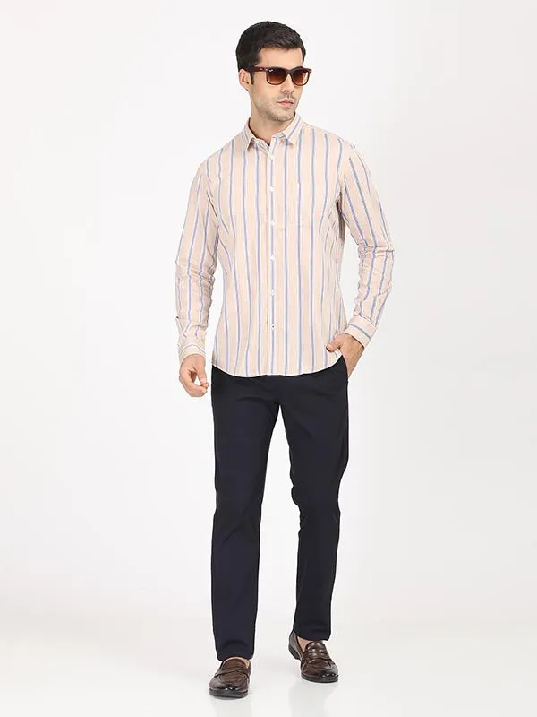 Men Stripes Full Sleeve Cotton Shirt
