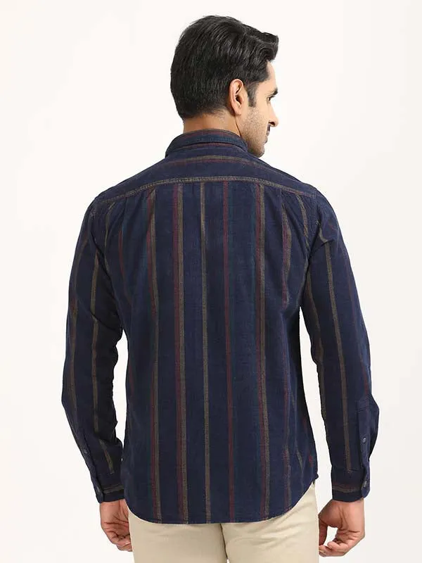 Men Stripes Full Sleeve Cotton Shirt
