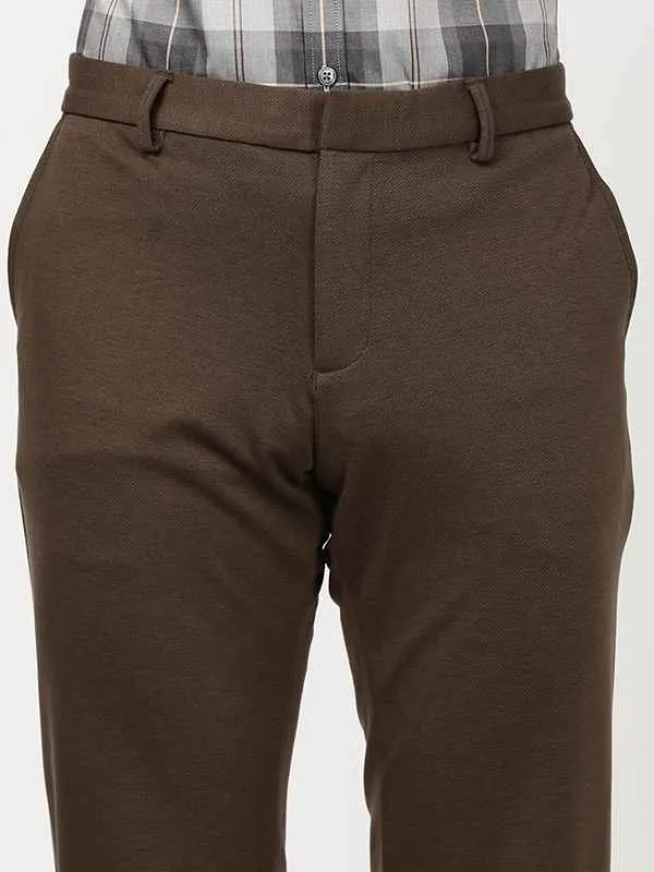 Men Urban Fit Polyester Blend Trouser