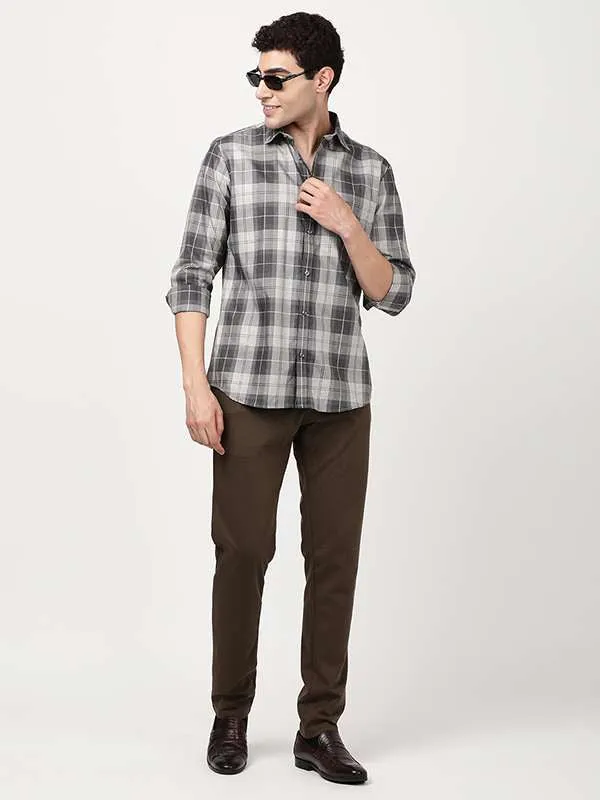 Men Urban Fit Polyester Blend Trouser