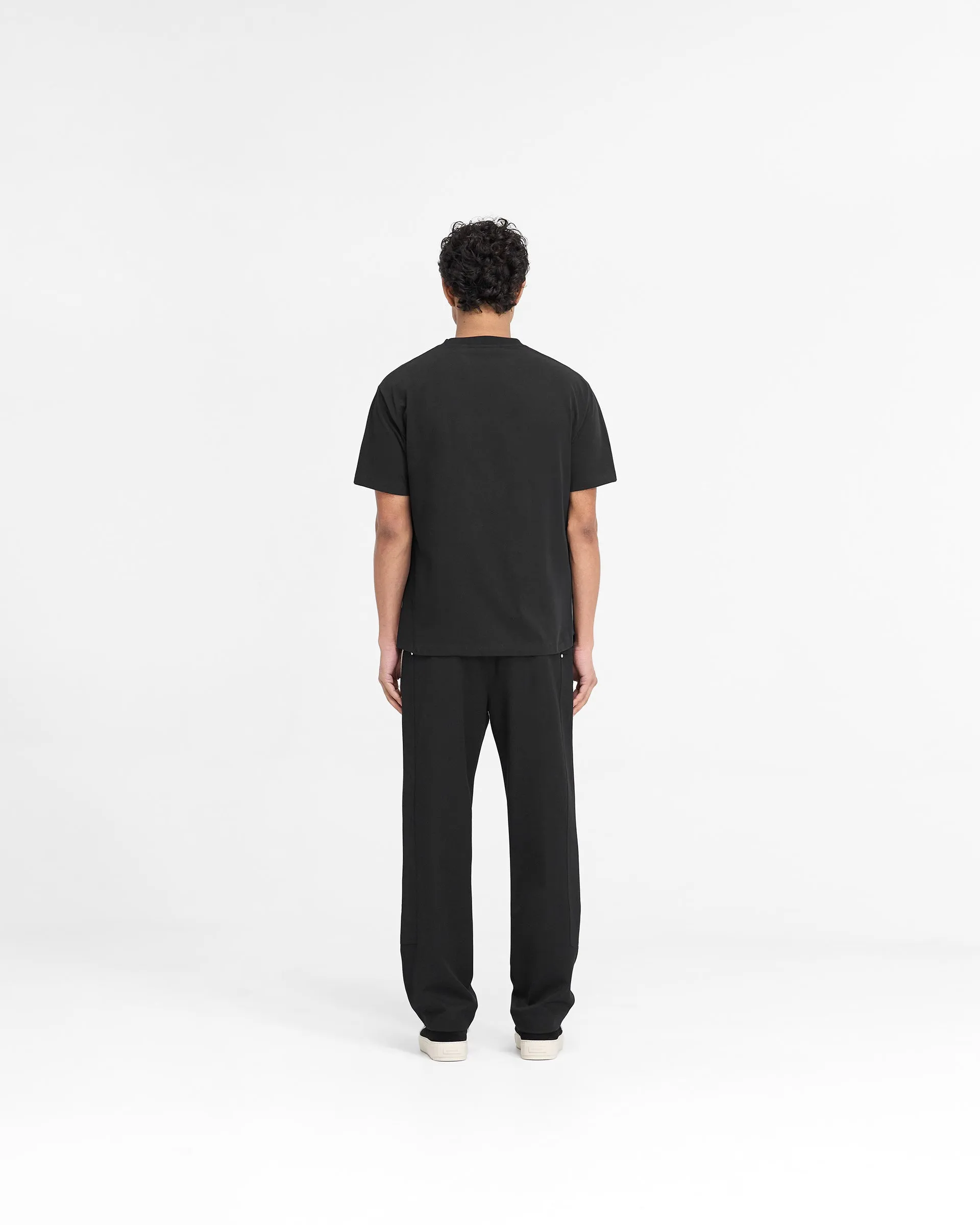 Metal Initial R T-Shirt - Jet Black