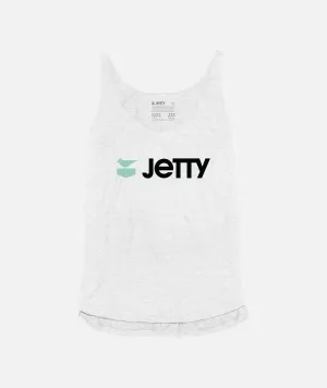 Mint Otis Logotype Tank - White
