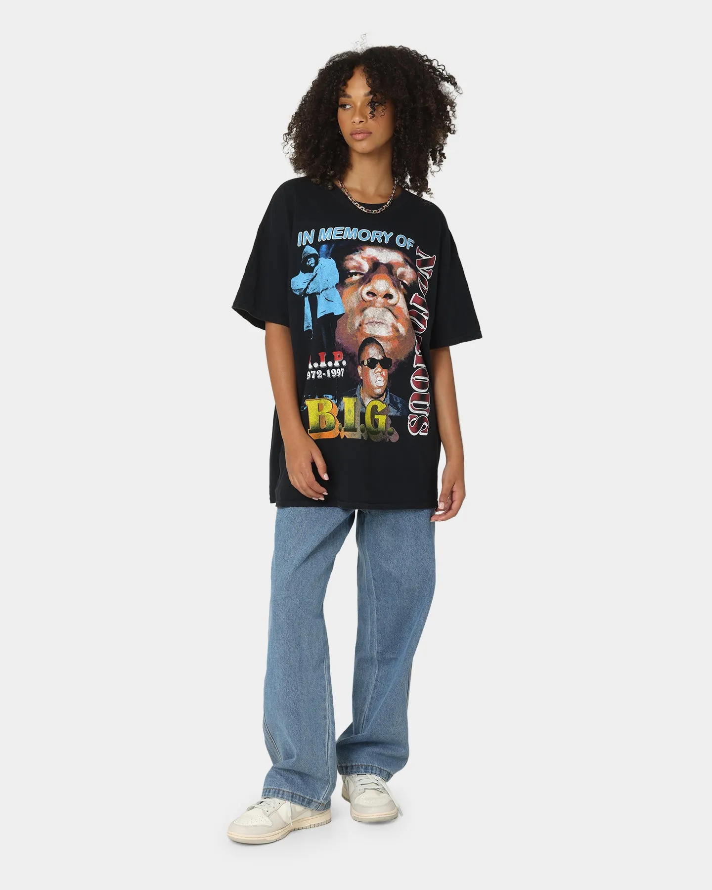 Notorious B.I.G In Memory Big Vintage T-Shirt Black Wash