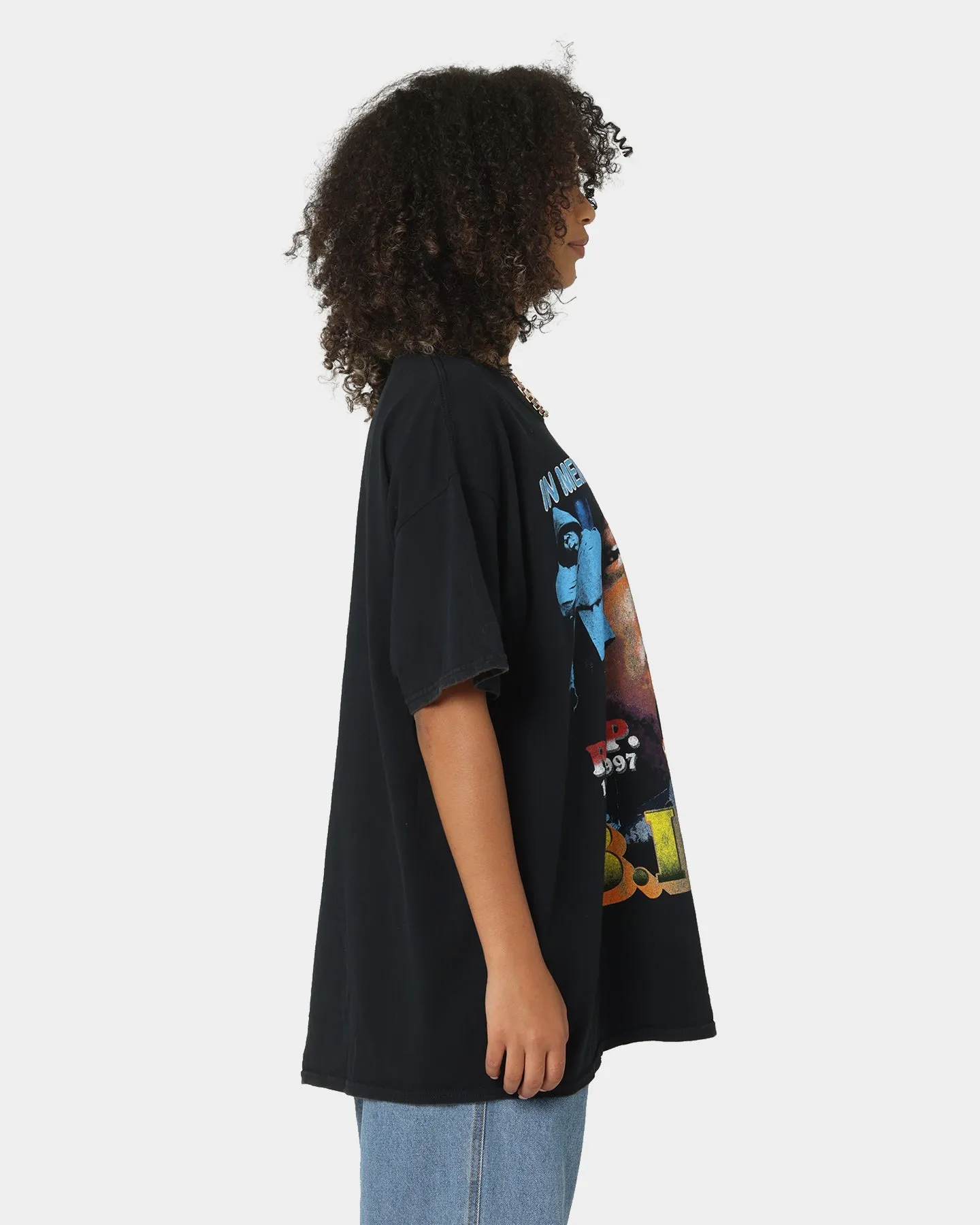 Notorious B.I.G In Memory Big Vintage T-Shirt Black Wash