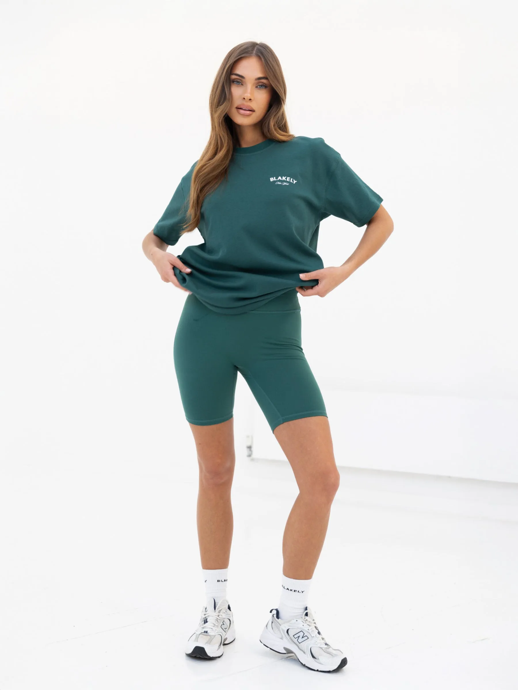 NY Crest Oversized T-Shirt - Pine Green