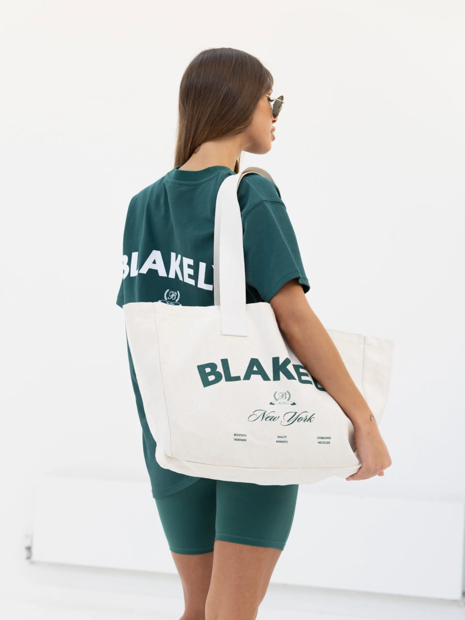 NY Crest Oversized T-Shirt - Pine Green