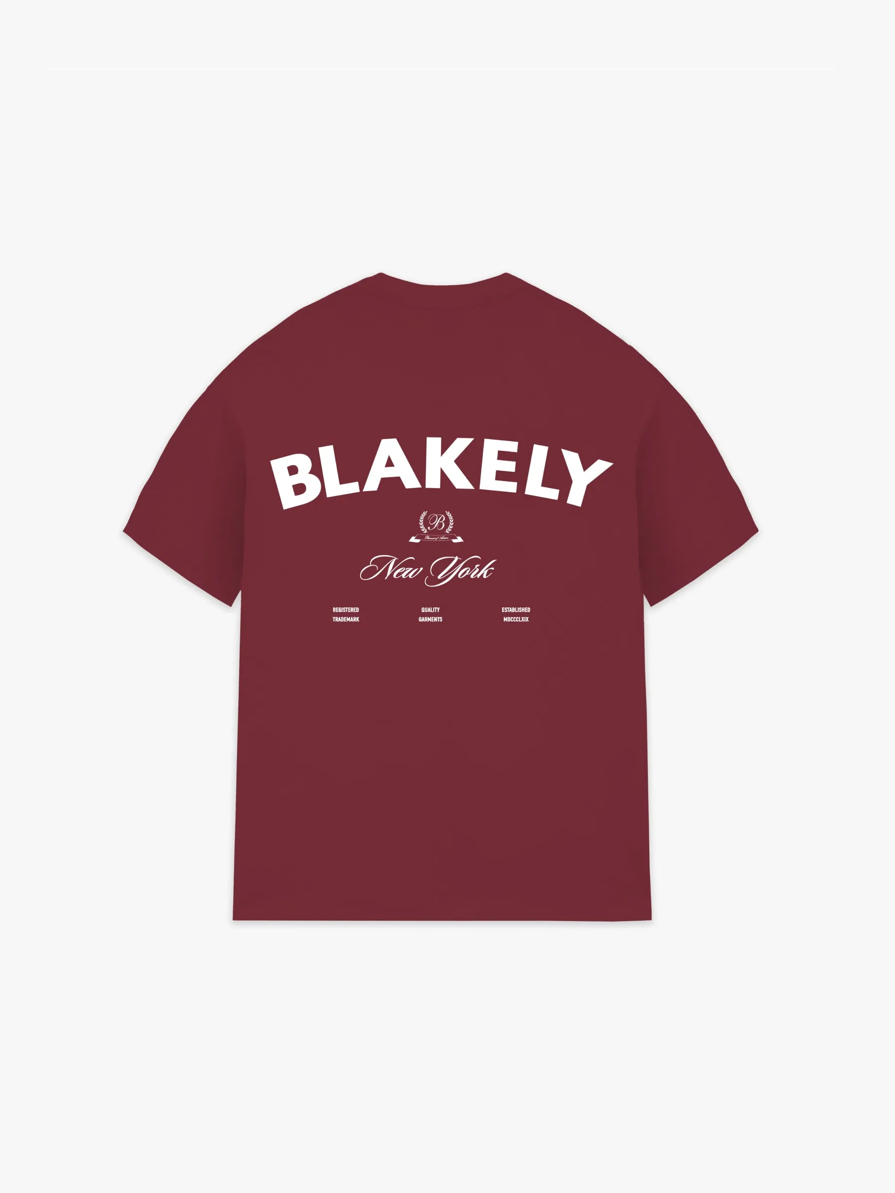 NY Crest Relaxed T-shirt - Classic Burgundy