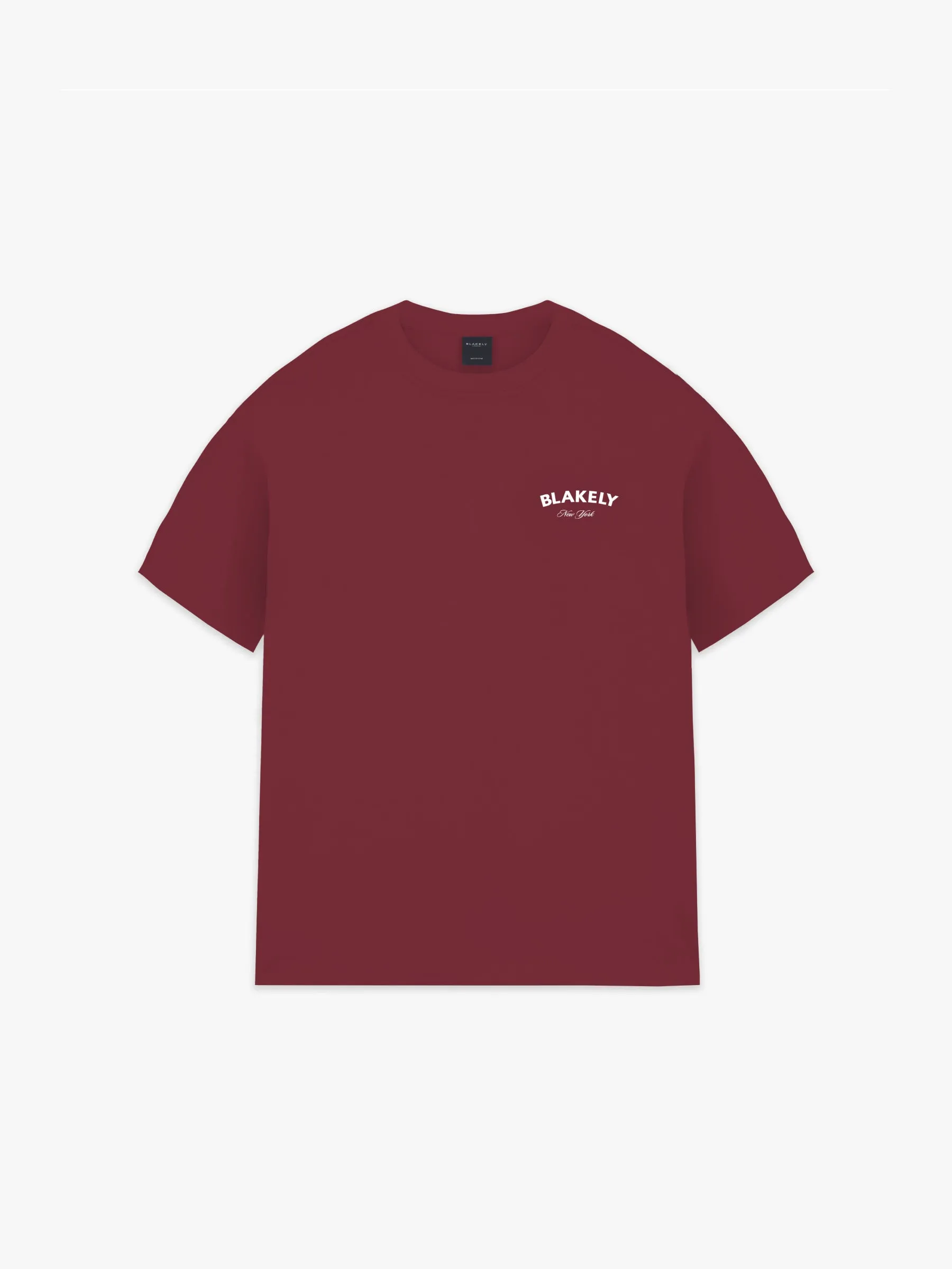 NY Crest Relaxed T-shirt - Classic Burgundy