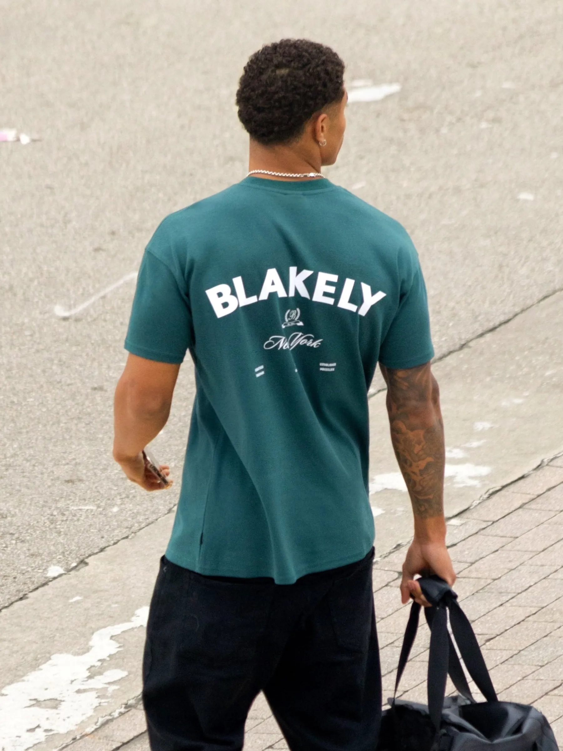 NY Crest Relaxed T-shirt - Pine Green