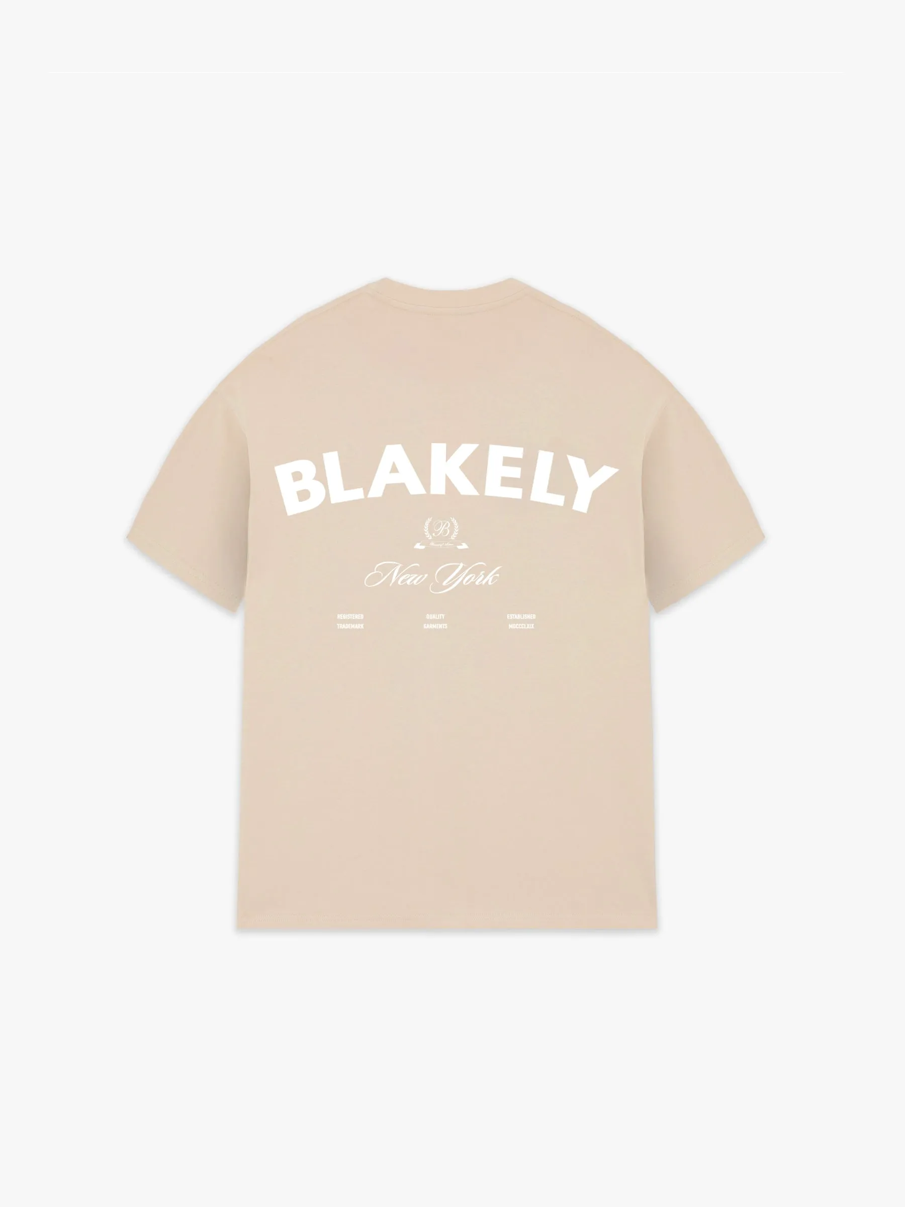 NY Crest Relaxed T-shirt - Tan