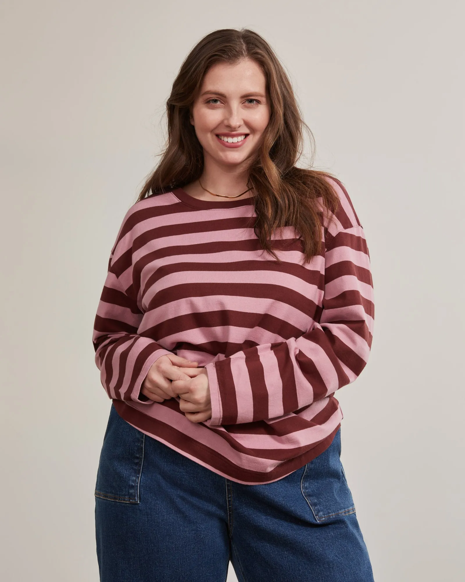 Organic Slouchy Long-Sleeve Tee