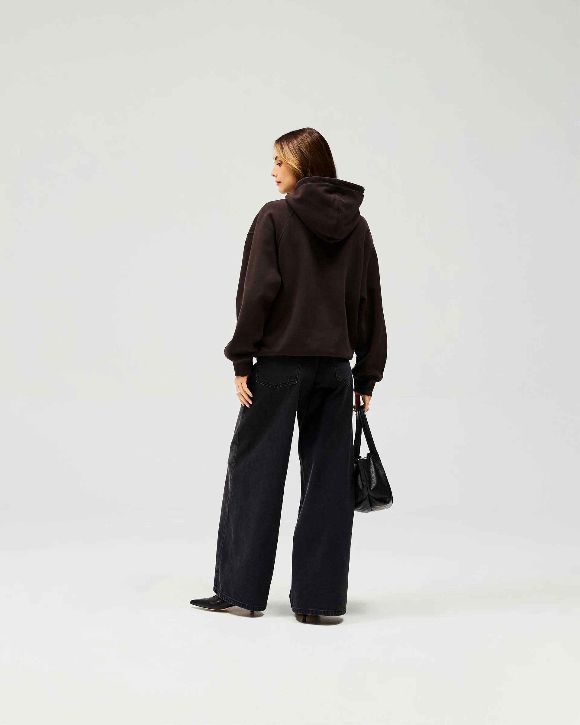 Owners Club Boyfriend Hoodie - Black Coffee