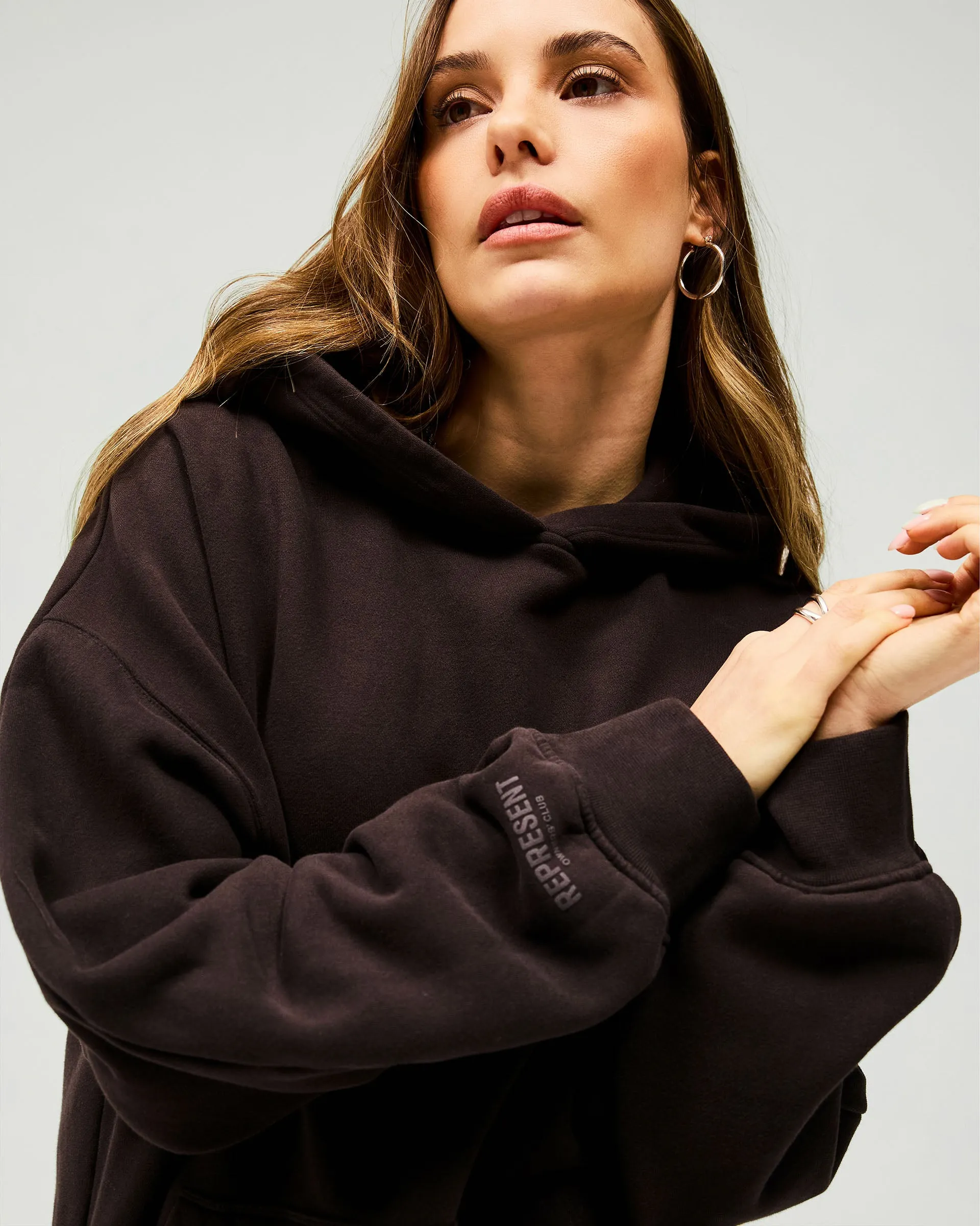 Owners Club Boyfriend Hoodie - Black Coffee