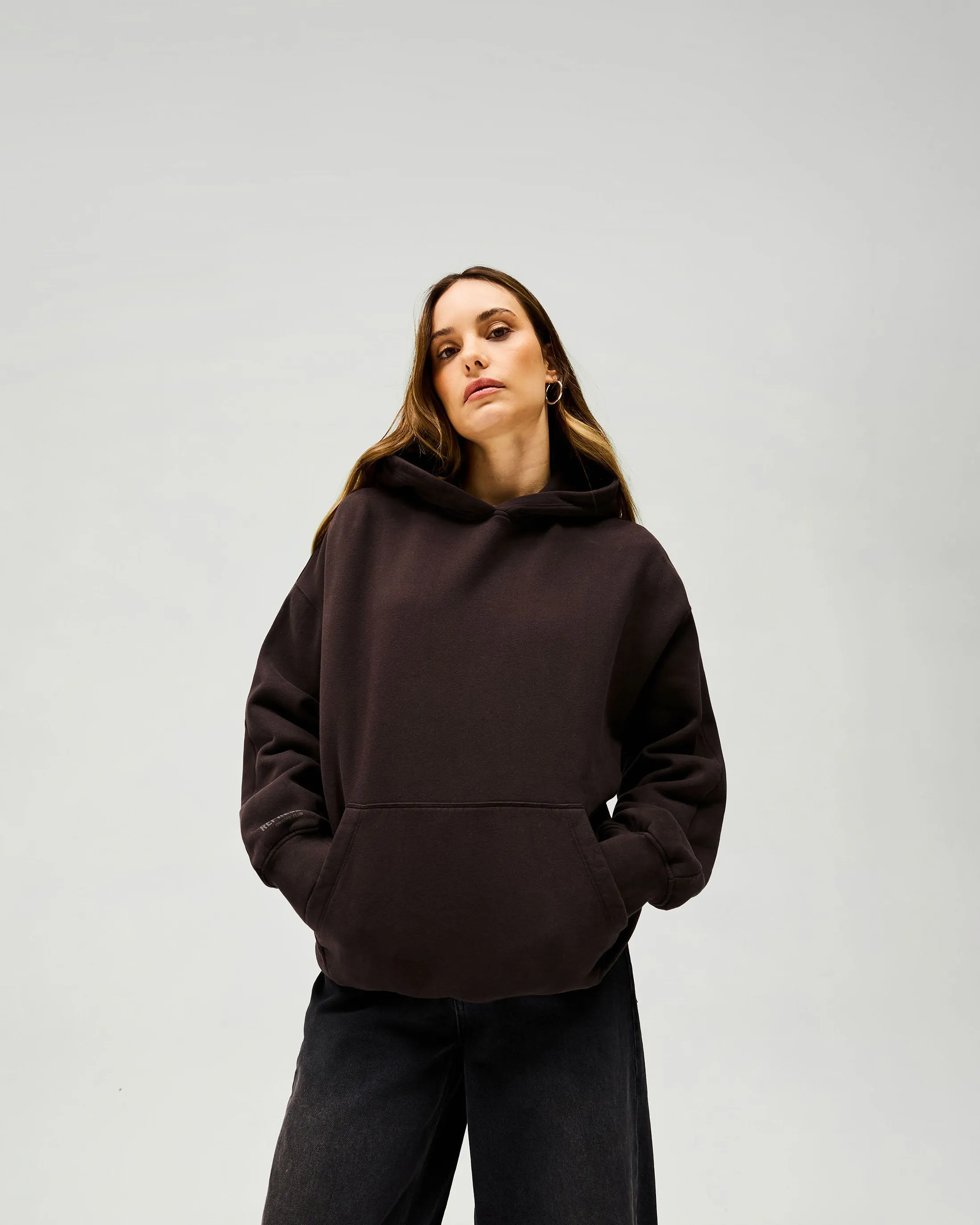 Owners Club Boyfriend Hoodie - Black Coffee