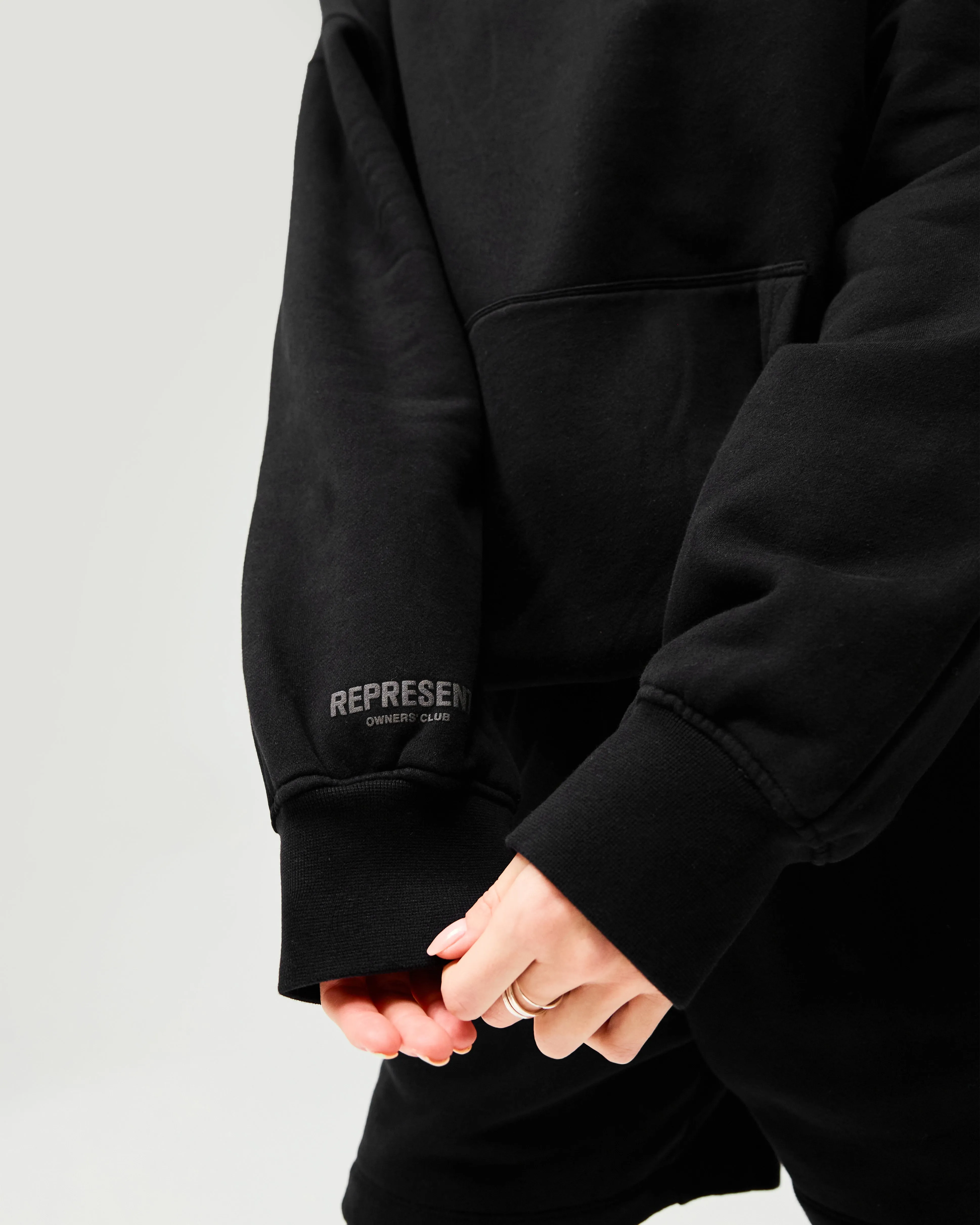 Owners Club Boyfriend Hoodie - Jet Black