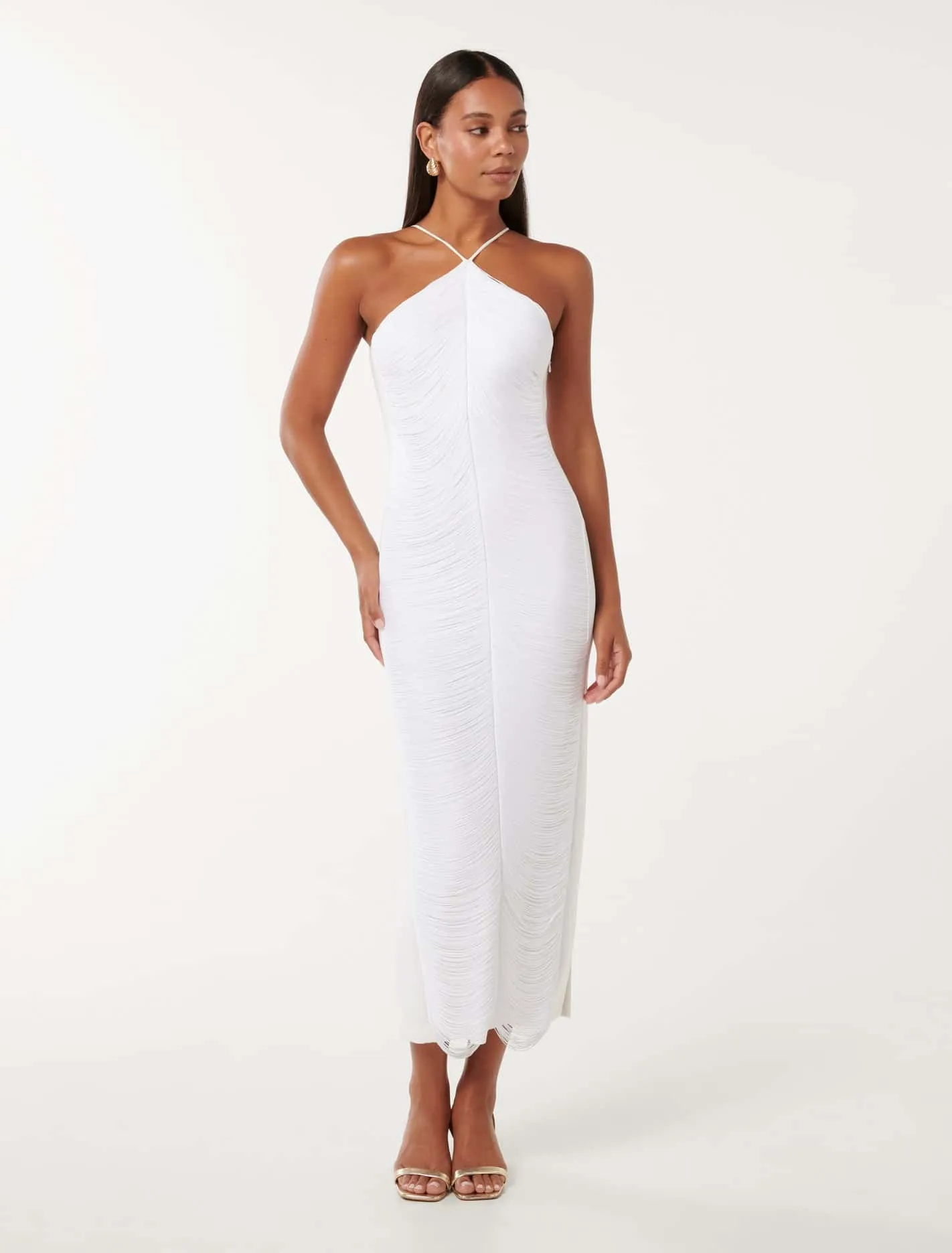 Quinn Fringe Bodycon Maxi Dress