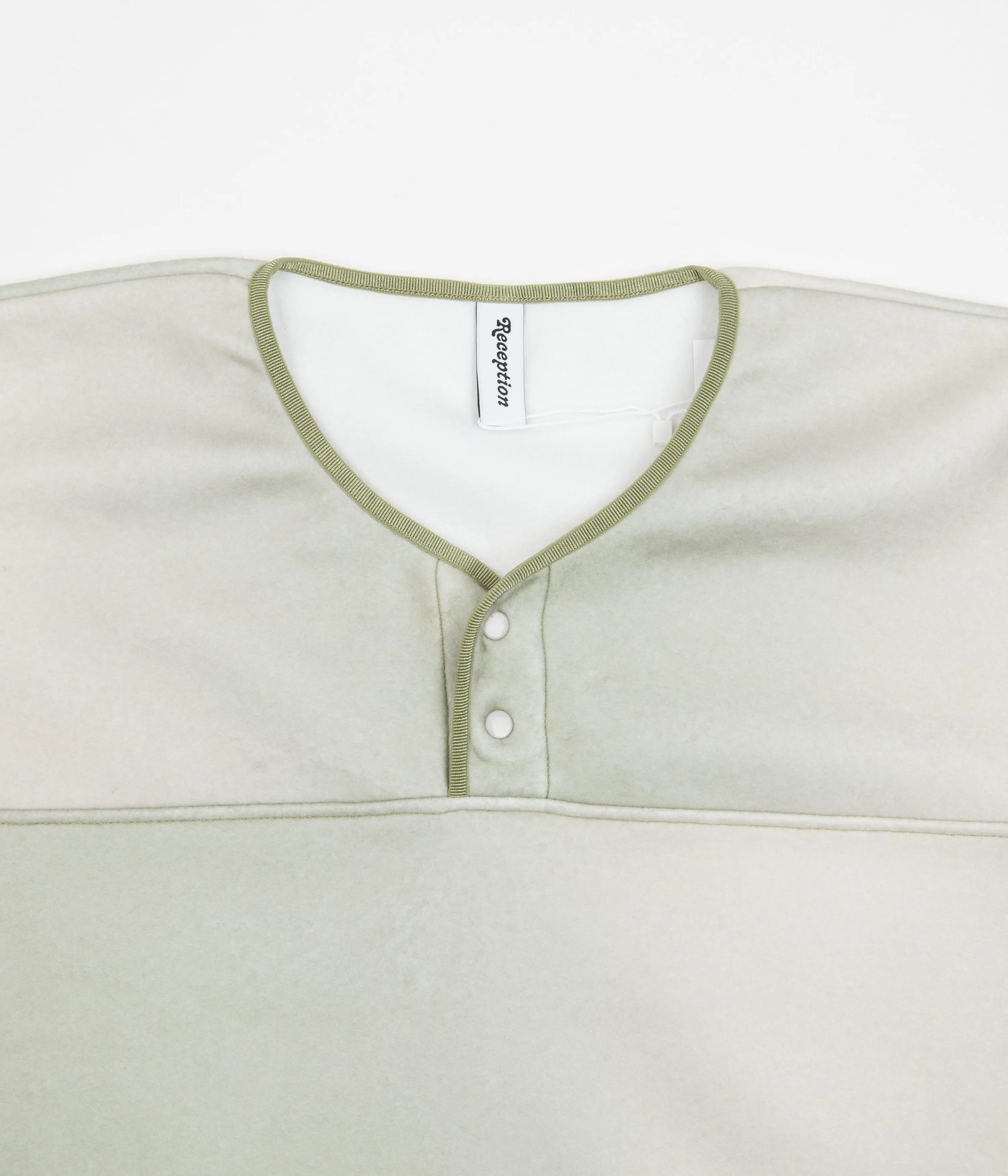 Reception Gradient Snap Neck Sweatshirt - Smoke Green