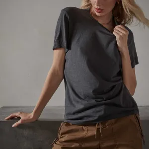 Recycled Lotus Jersey Knit Tee - Magma
