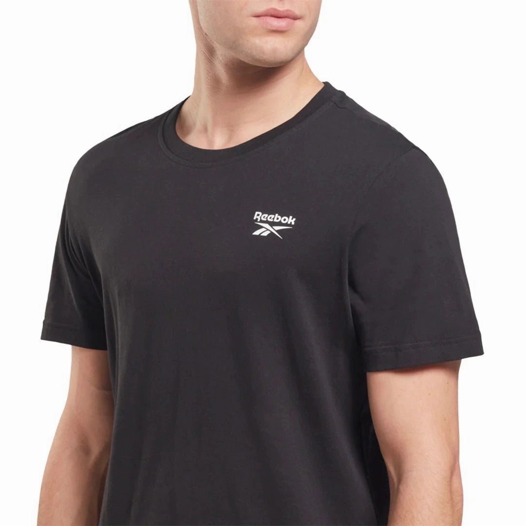 REEBOK MEN'S LFT LOGO BLACK TEE