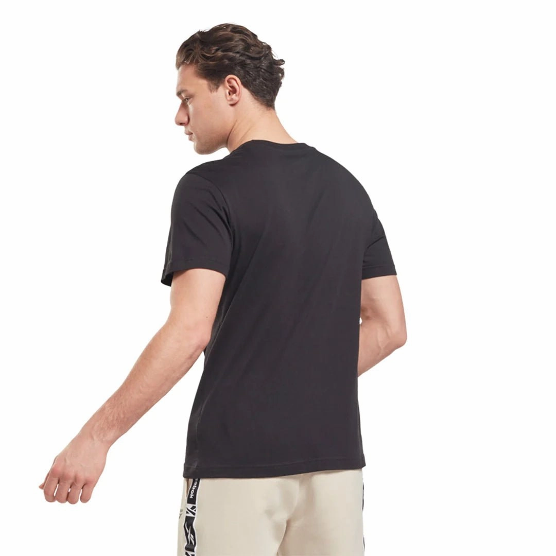 REEBOK MEN'S LFT LOGO BLACK TEE