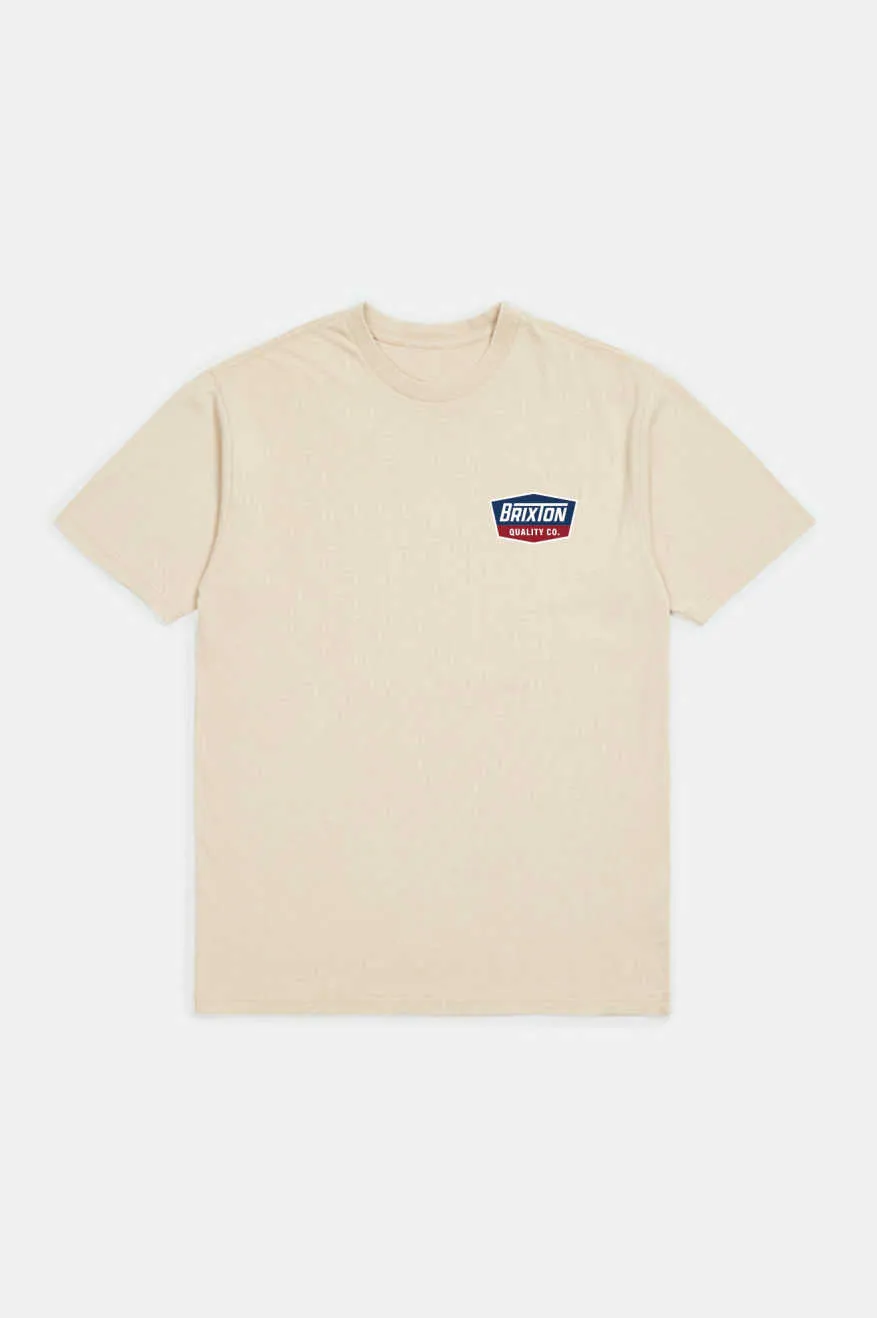 Regal S/S Standard T-Shirt - Cream/Navy