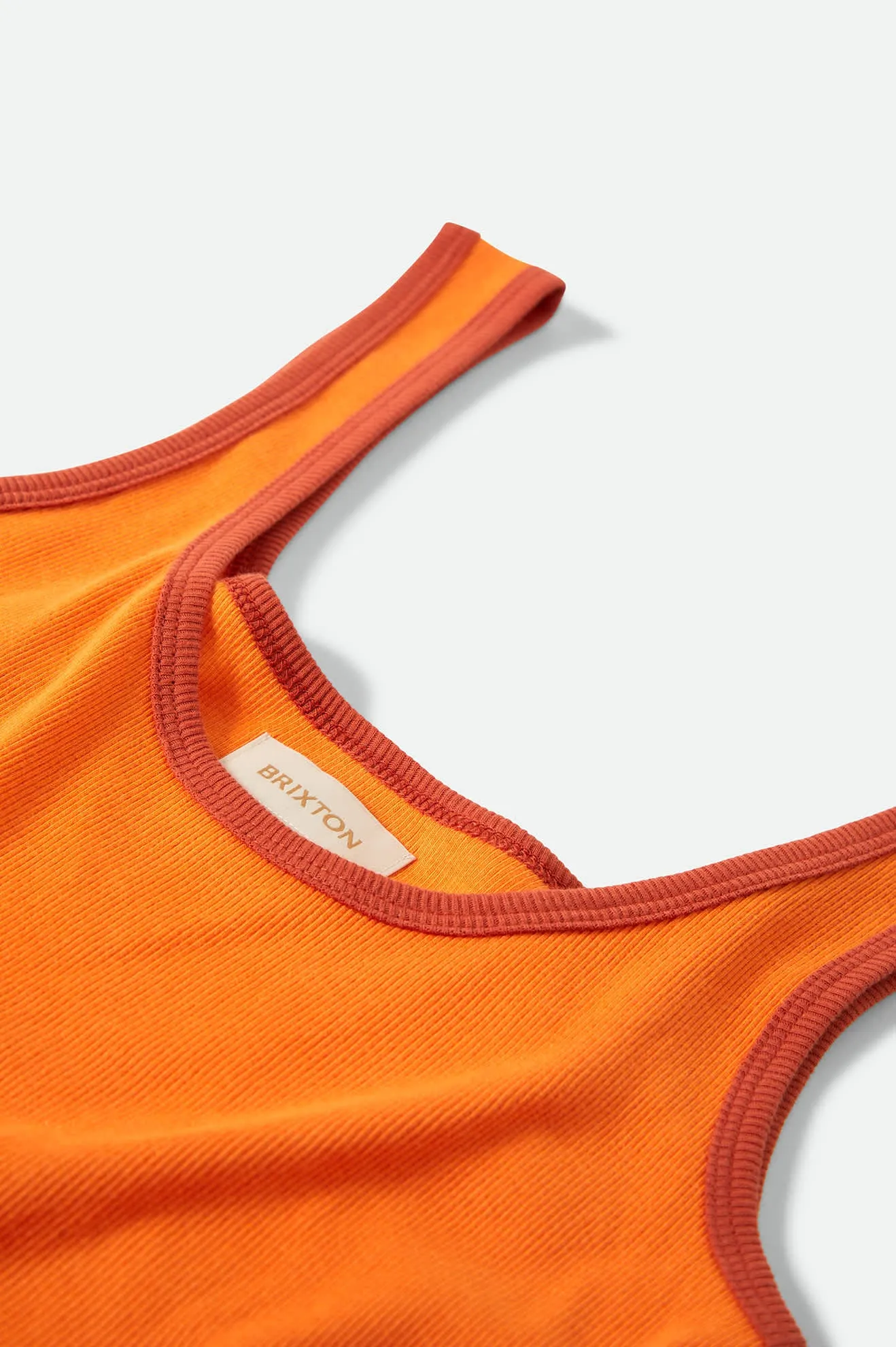Ringer Organic A-Tank - Tangerine/Burnt Brick