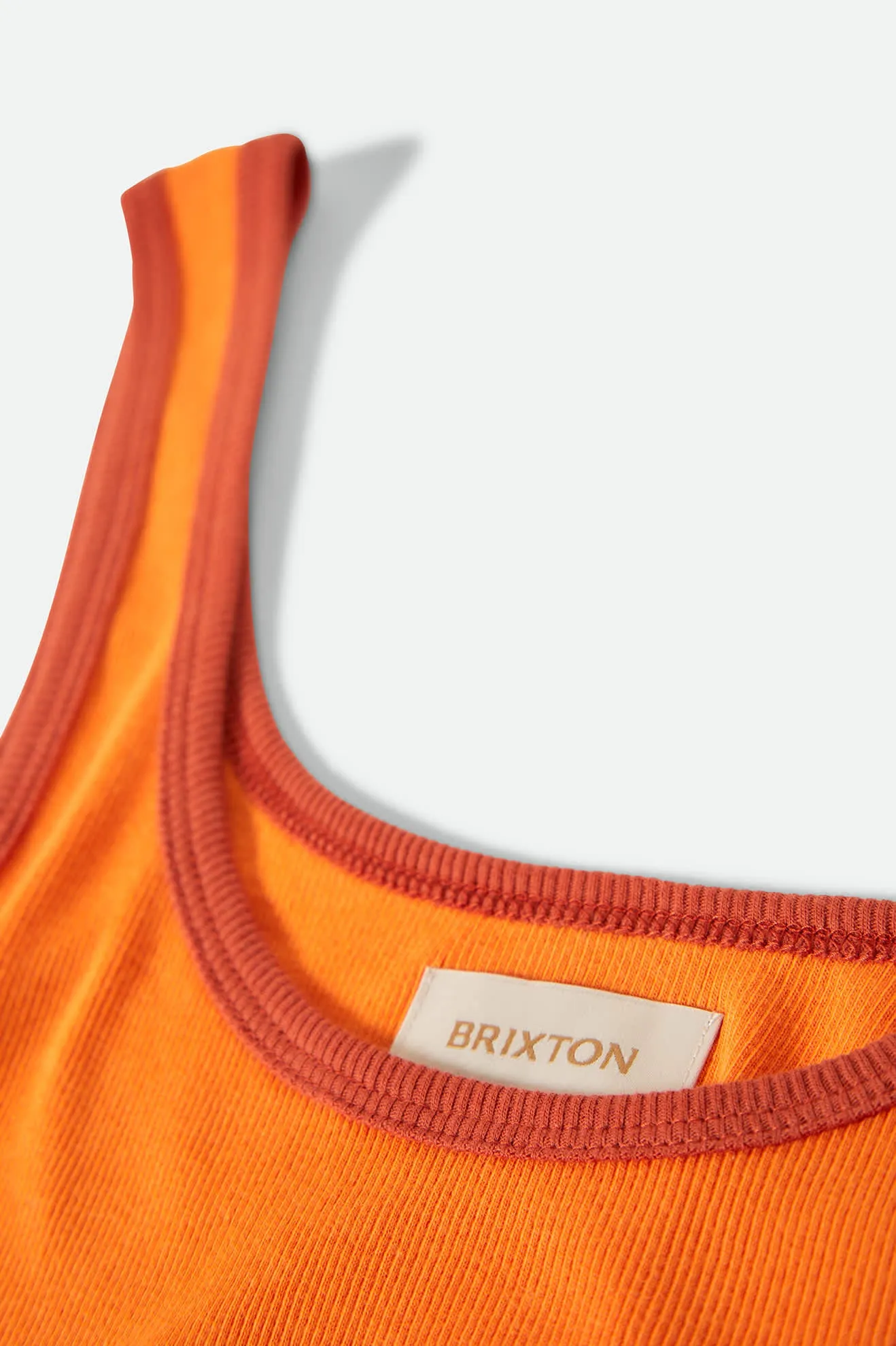 Ringer Organic A-Tank - Tangerine/Burnt Brick