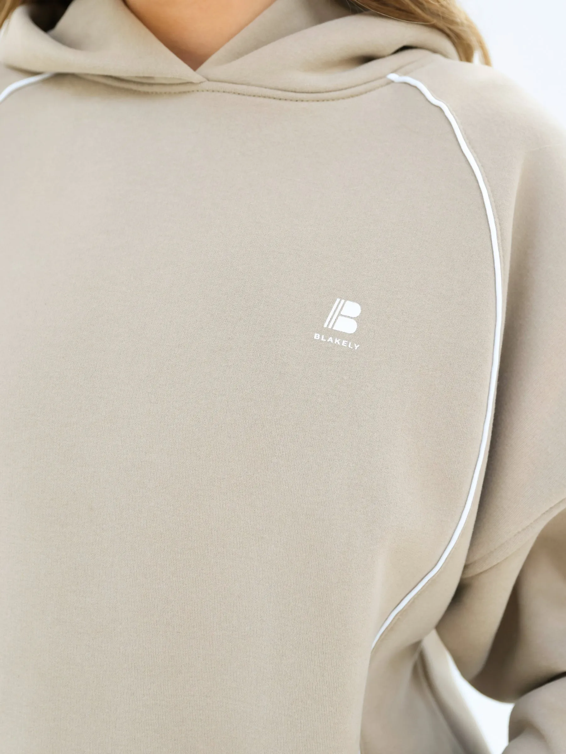 Seam Oversized Hoodie & Sweatpants Set - Washed Khaki