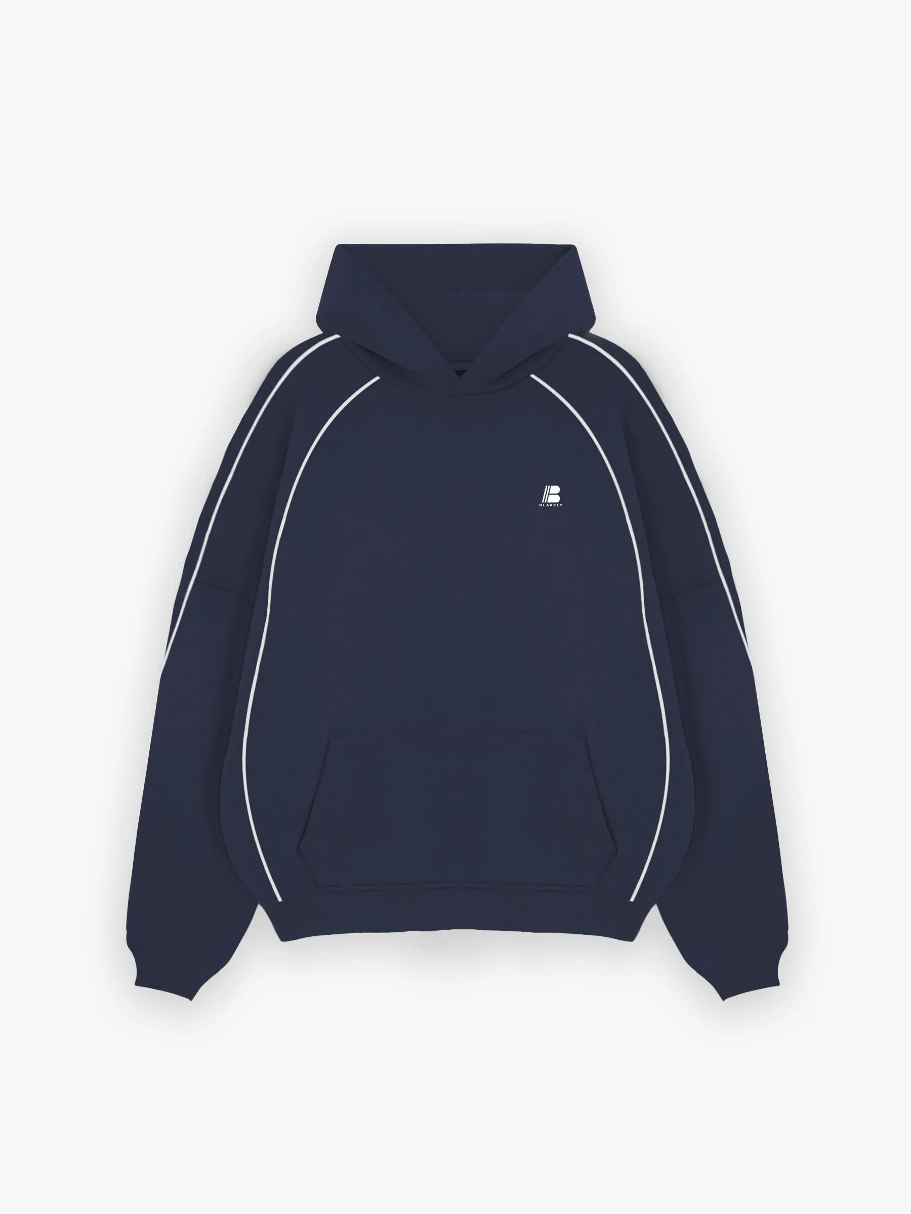 Seam Relaxed Hoodie - True Navy