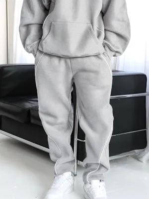 Seam Relaxed Sweatpants - Marl Grey