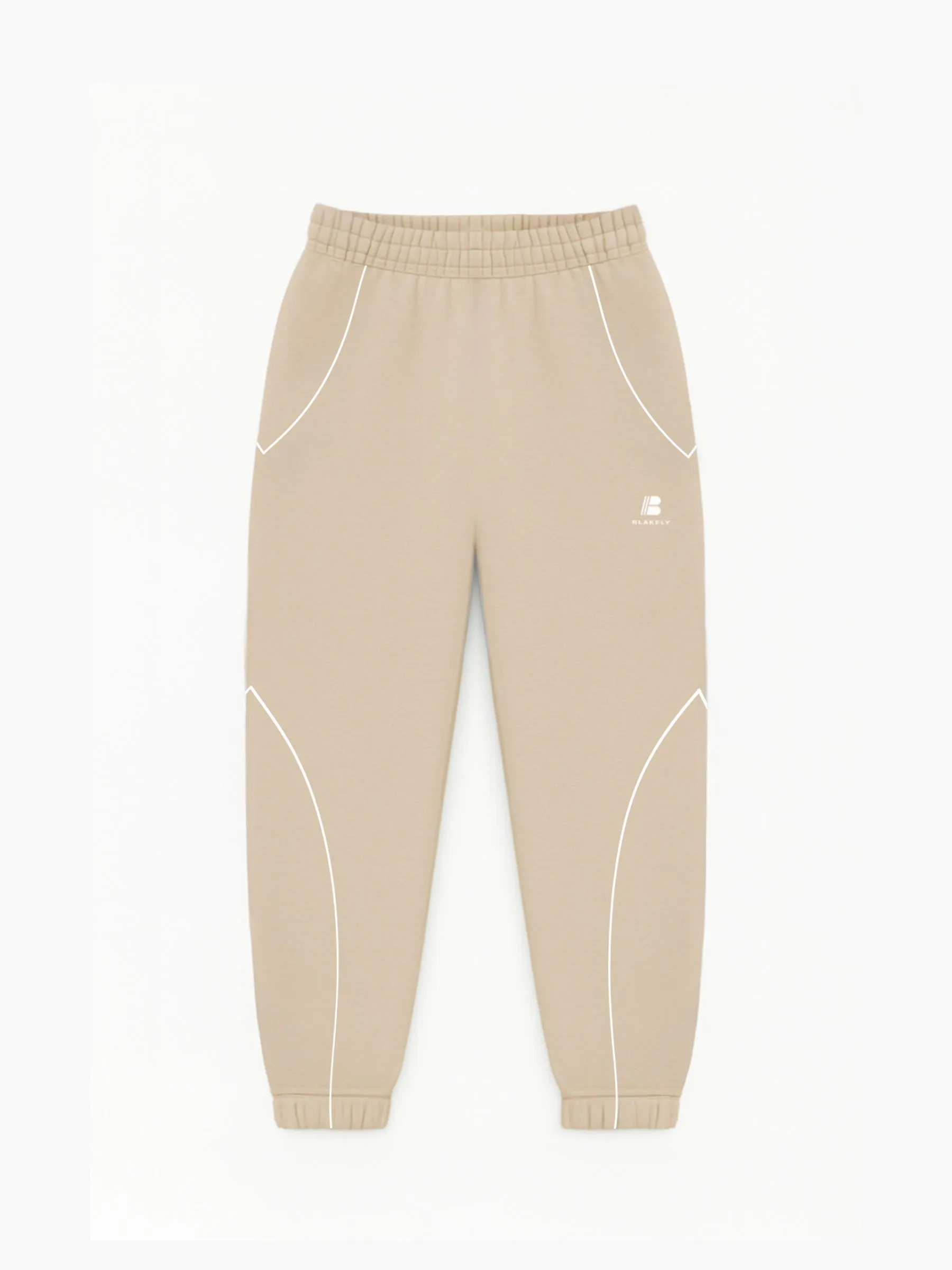 Seam Relaxed Sweatpants - Washed Khaki