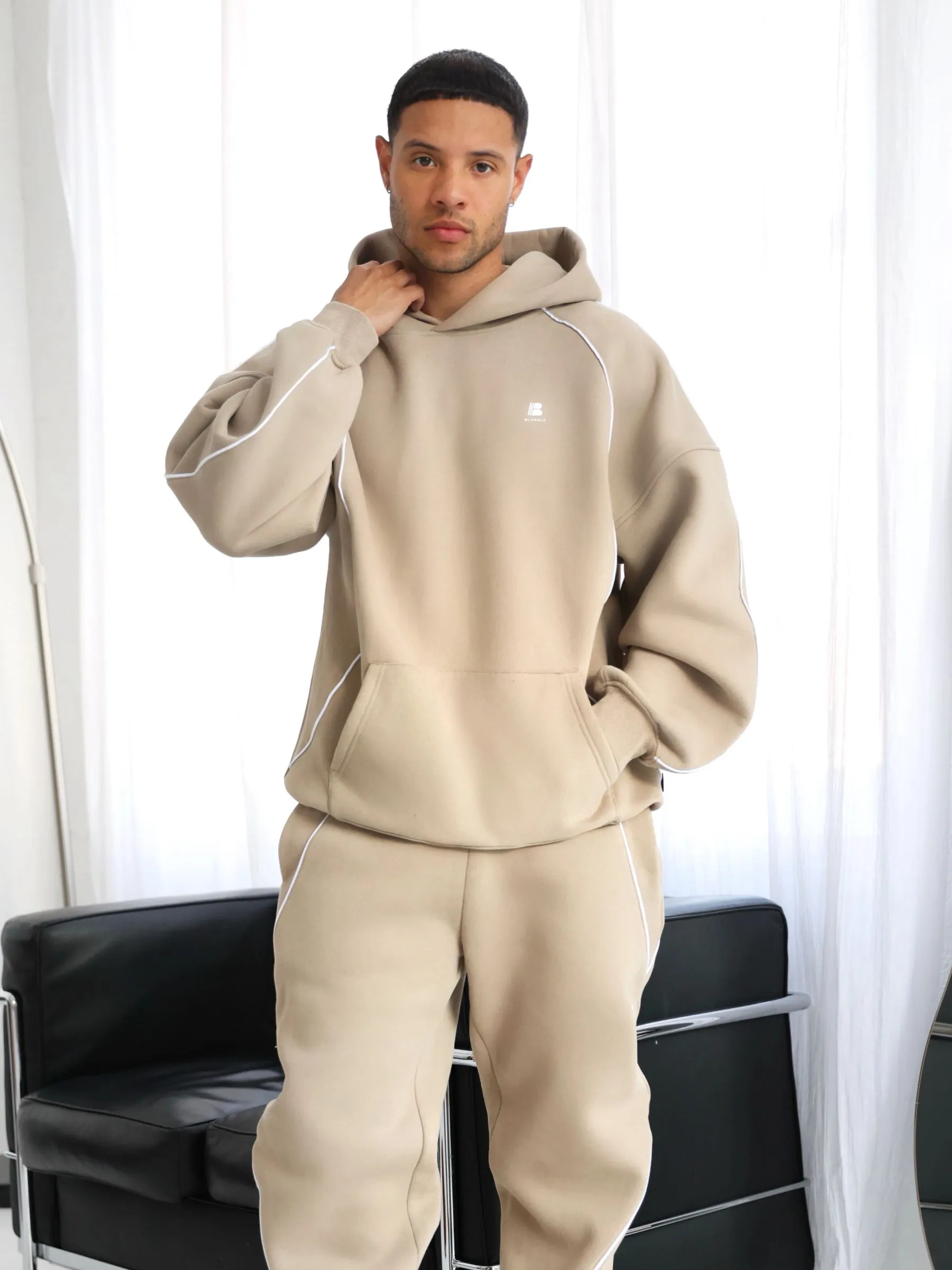 Seam Relaxed Sweatpants - Washed Khaki