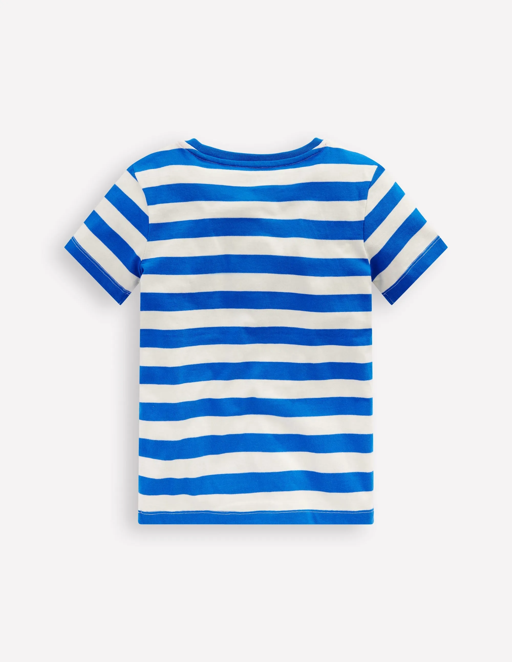 Short Sleeve Bouclé T-shirt-Gallery Blue/ Ivory Fruit Face