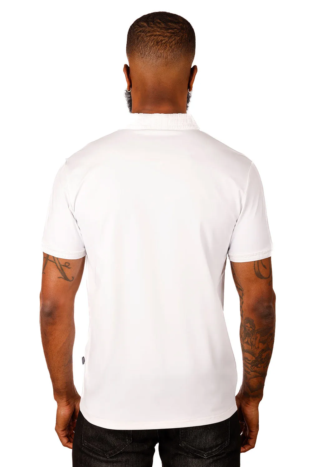 Solid Twist Polo Shirt