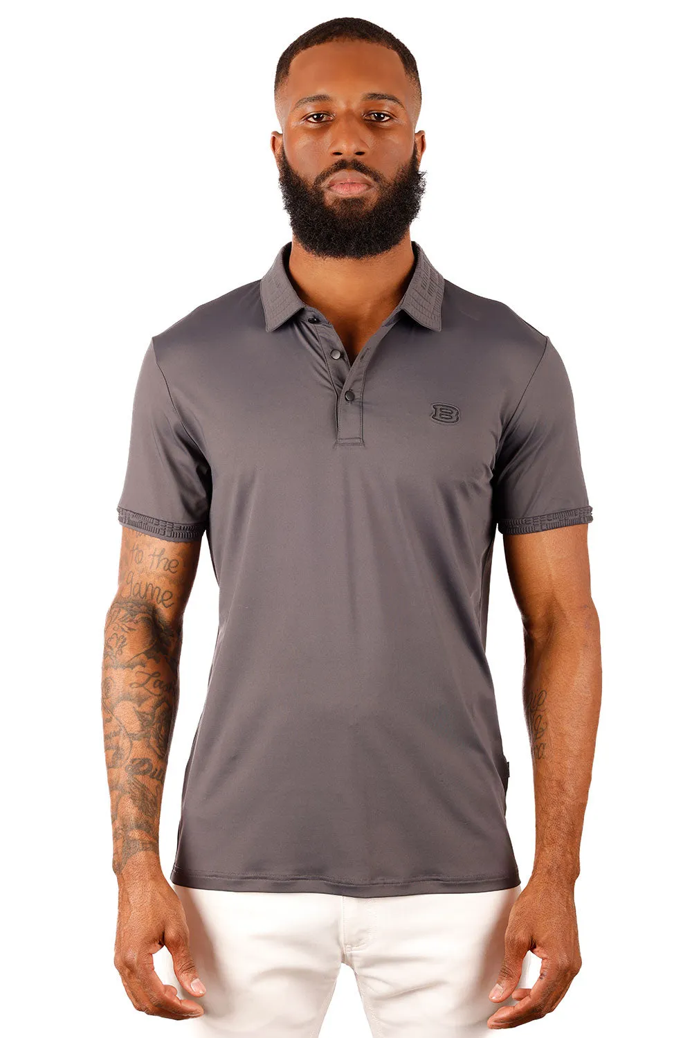 Solid Twist Polo Shirt