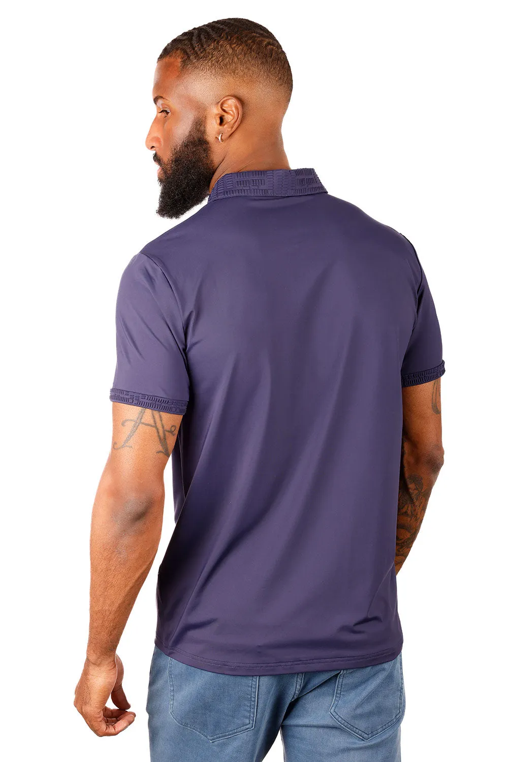 Solid Twist Polo Shirt