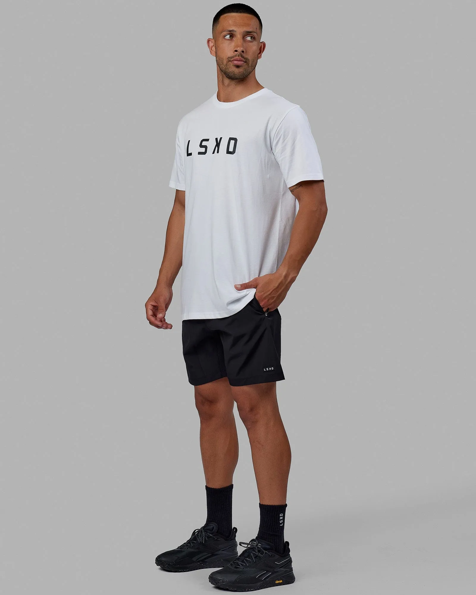 Structure FLXCotton Tee - White-Black