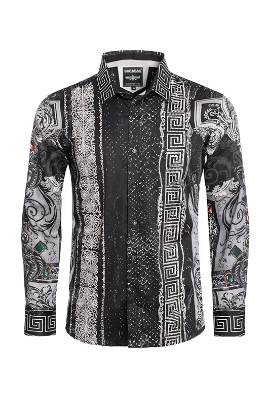 Summer Night Rhinestone Long Sleeve Shirt