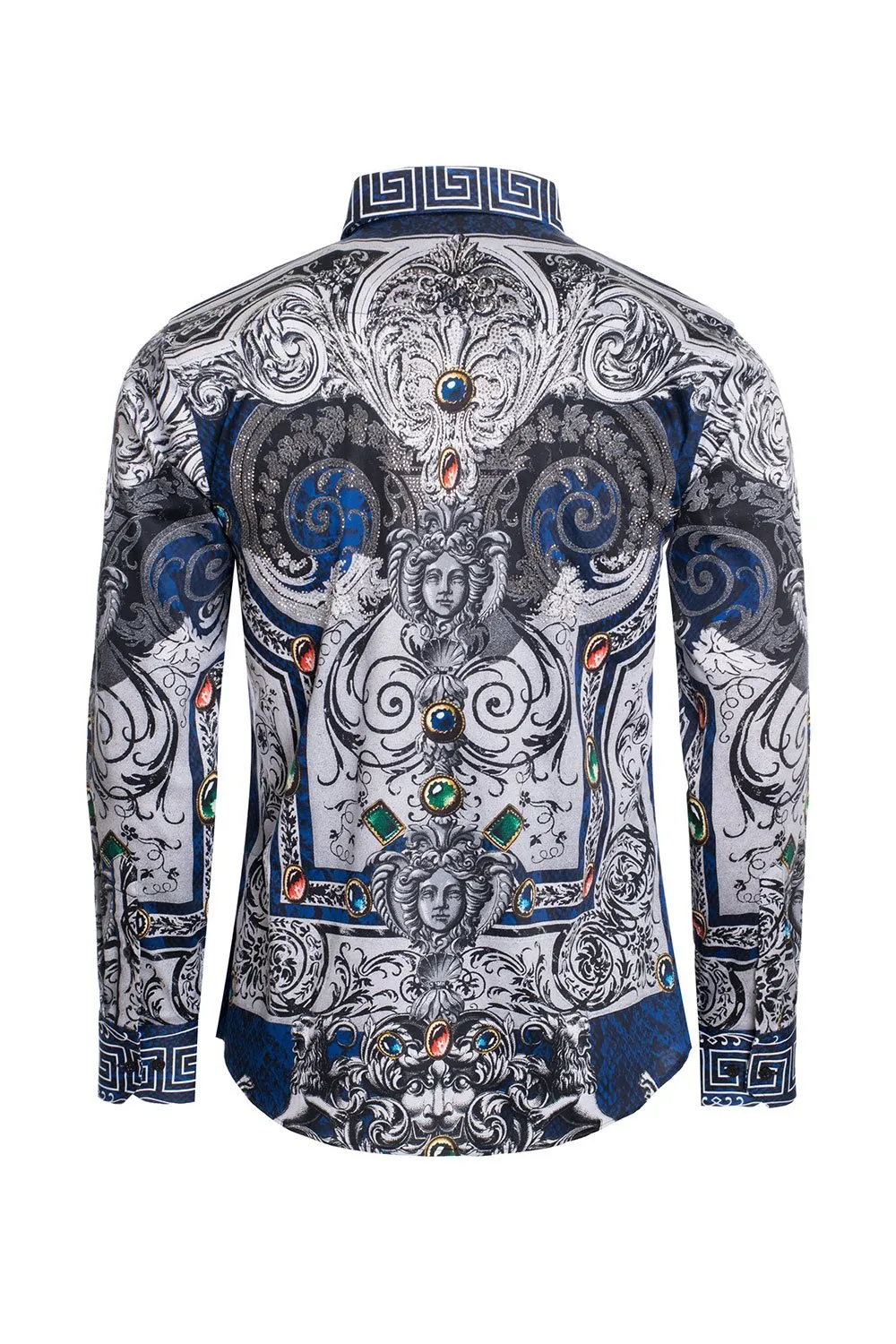Summer Night Rhinestone Long Sleeve Shirt