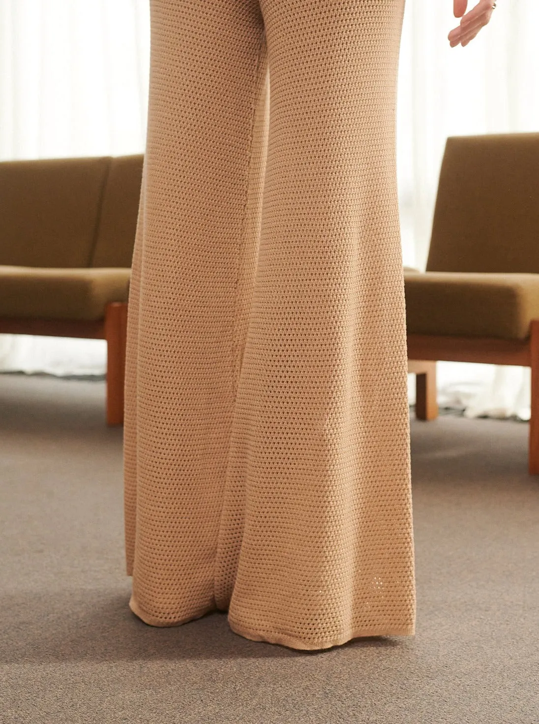 Sutemos Cotton Pants - Straw