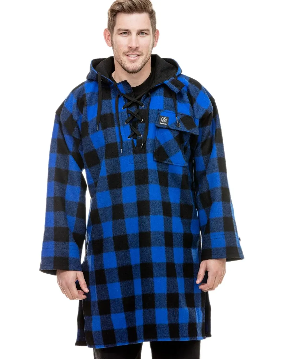 Swanndri Mens Original Wool Bushshirt With Lace Up Front