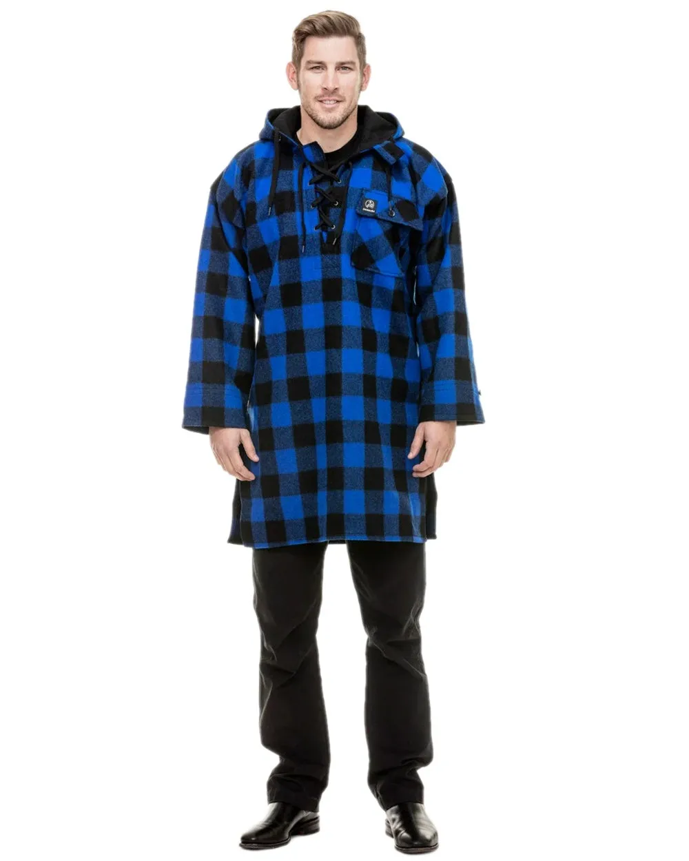 Swanndri Mens Original Wool Bushshirt With Lace Up Front
