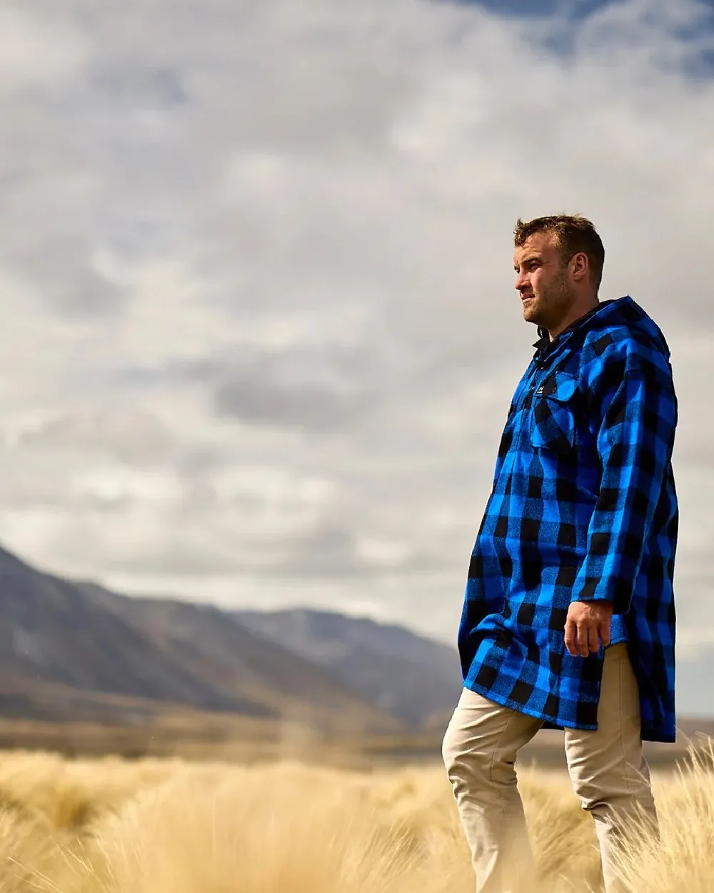 Swanndri Mens Original Wool Bushshirt With Lace Up Front