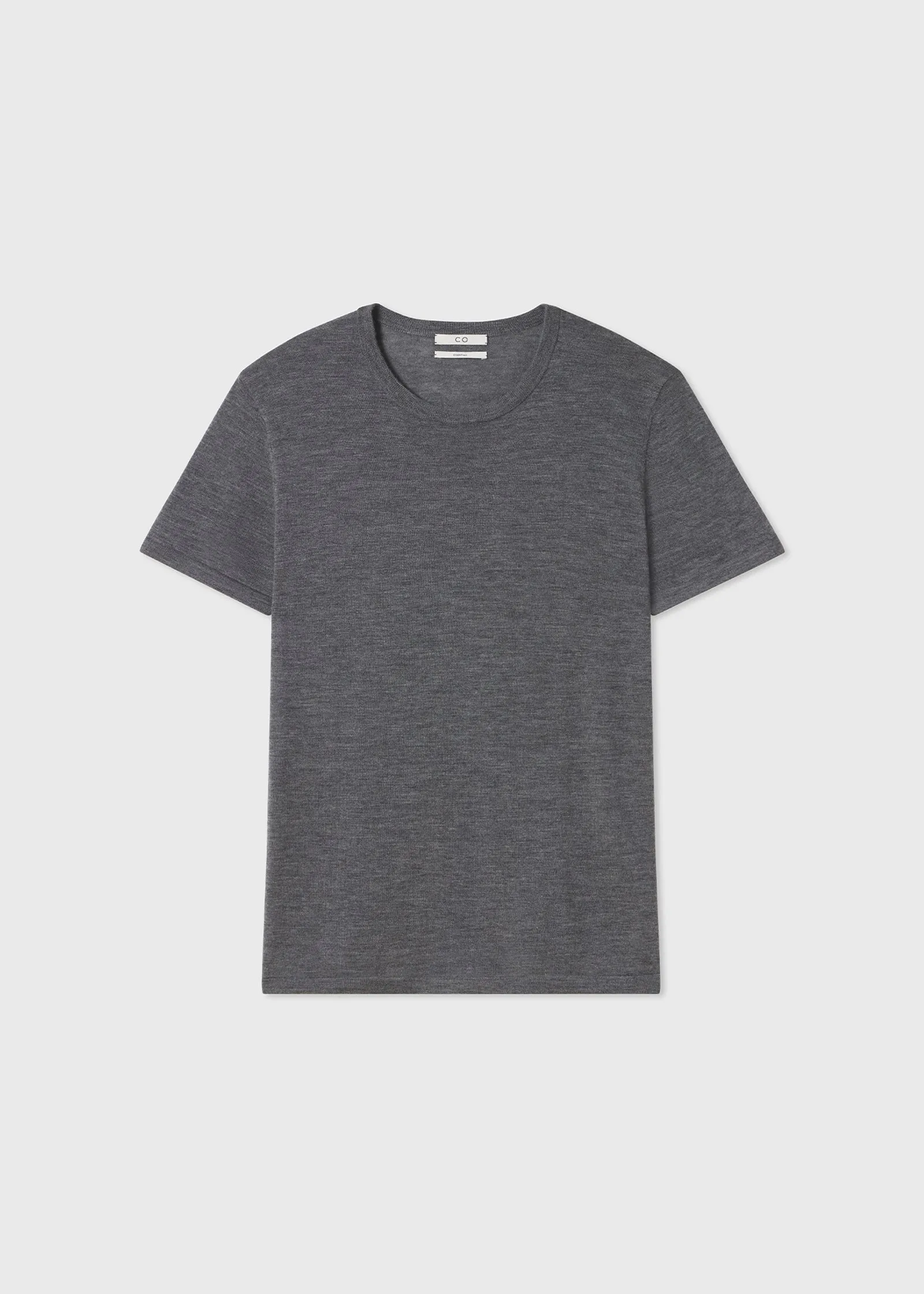 T-Shirt in Fine Cashmere - Grey