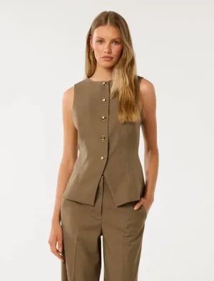Toni High Neck Waistcoat