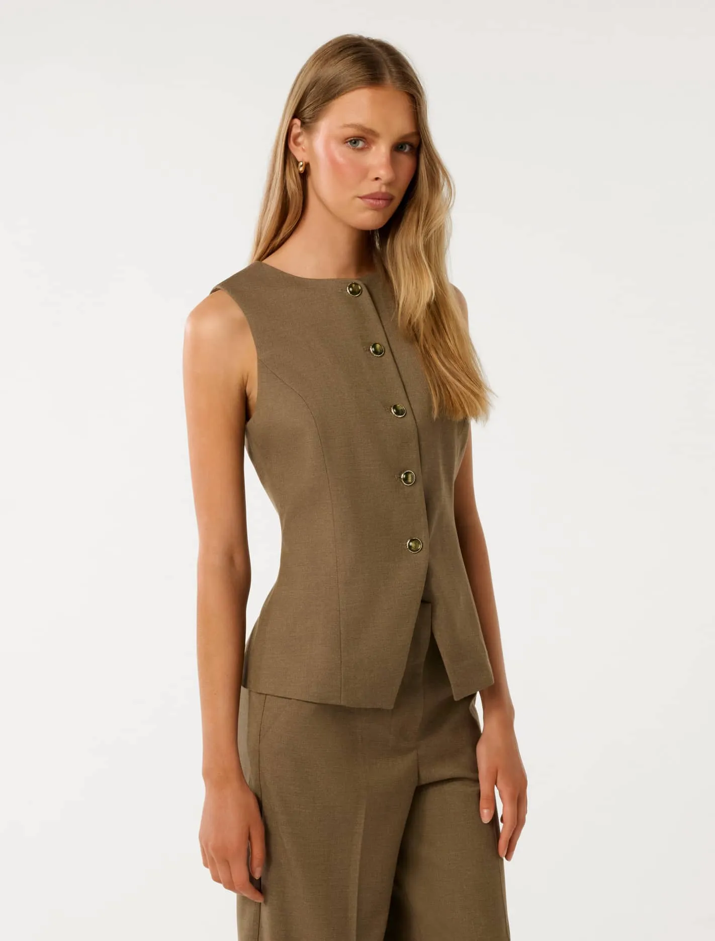 Toni High Neck Waistcoat