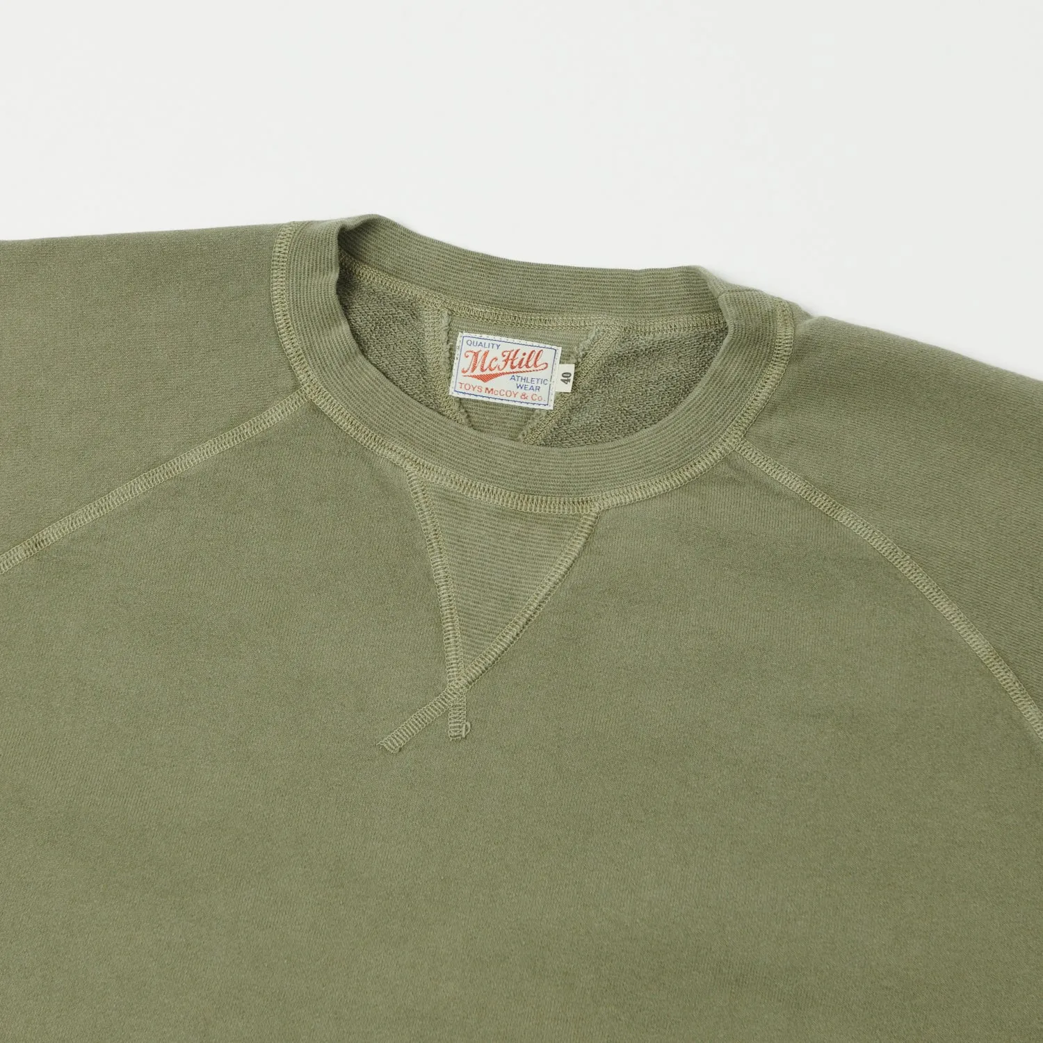 TOYS McCOY Short Sleeve Sweatshirt - Olive