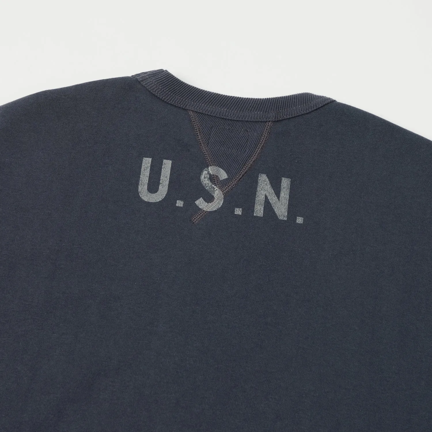 TOYS McCOY USN Print Sweatshirt - Navy Grey