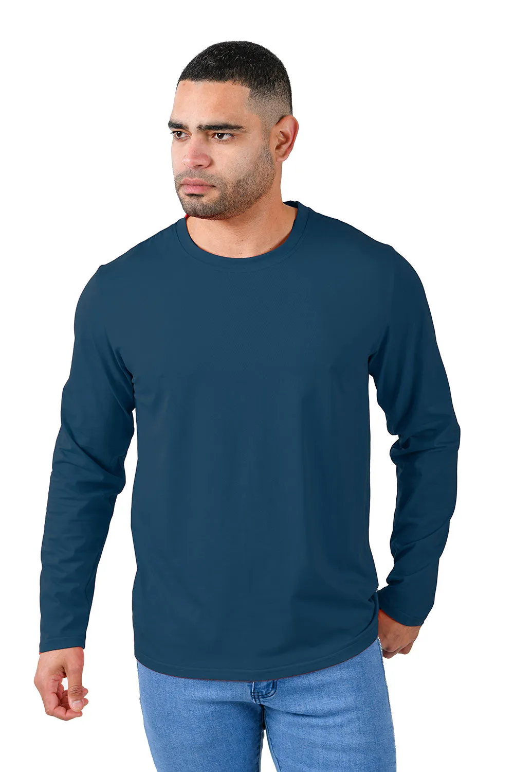 Trendy basics Long Sleeve Crew Neck T-Shirt